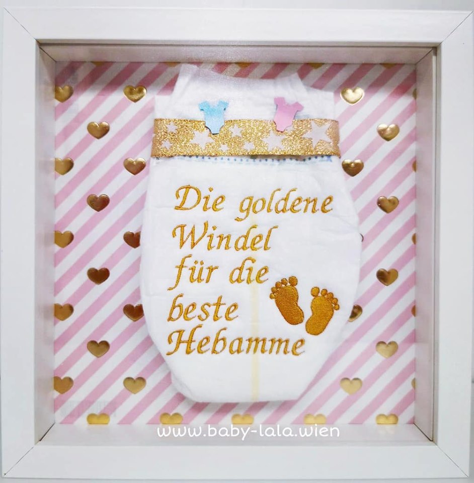 Die goldene Windel für die beste Hebamme